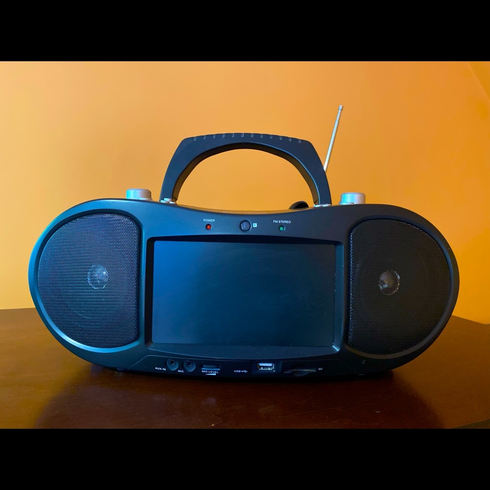 Radio with movie screen!